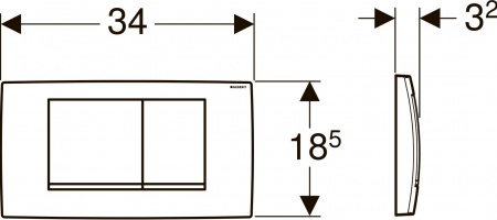   Geberit Twinline 30 115.899.KN.1