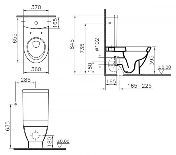 - VitrA Form 500 9730B003-7202