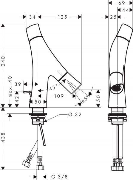  Axor Starck Organic 12014140  ,  