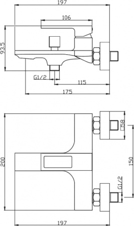  BelBagno Luce LUC-VAS-CRM    