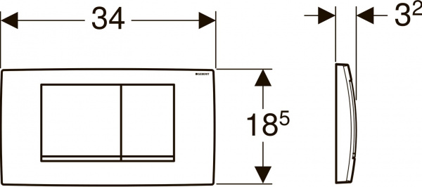   Geberit Twinline 30 115.899.KH.1