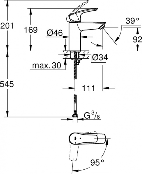  Grohe Eurosmart 23974003  