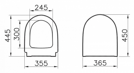 Крышка-сиденье VitrA Bella 86-003-009 Крышка-сиденье VitrA Bella 86-003-009