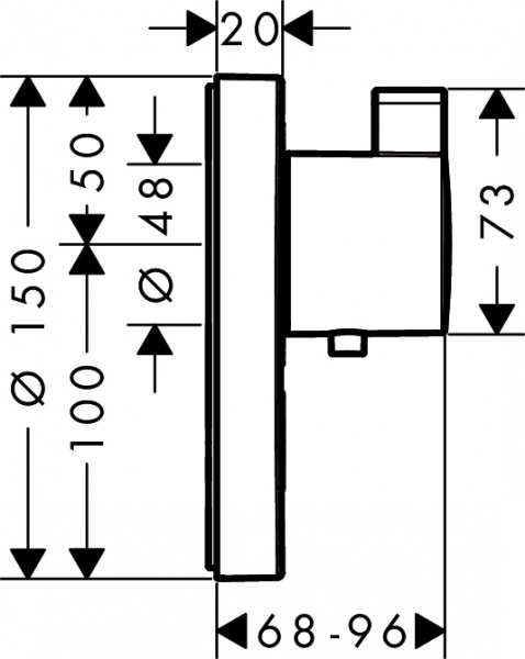  Hansgrohe ShowerSelect S Highflow 15742000  