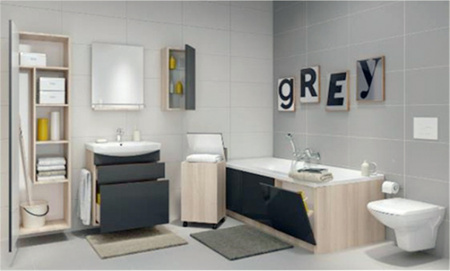   Cersanit Smart 170x80 R + -