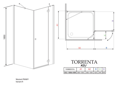   Radaway Torrenta KDJ 100 100 