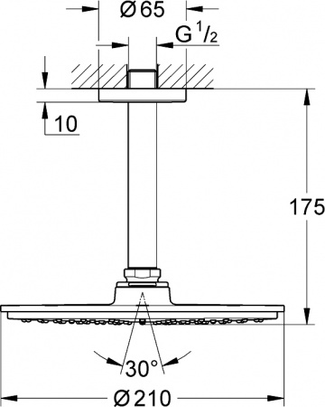   Grohe Rainshower Cosmopolitan 210 26063000 