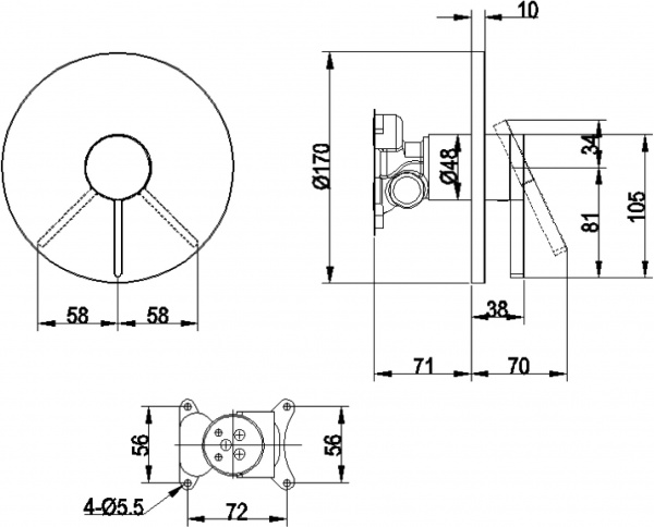  Villeroy & Boch Dawn TVS10635211061  
