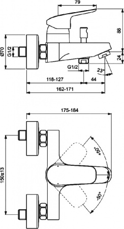  Ideal Standard Ceraflex B1721AA    