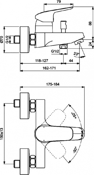  Ideal Standard Ceraflex B1721AA    