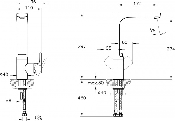  VitrA Sento A42156EXP   