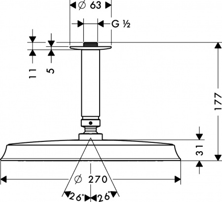   Hansgrohe Raindance Classic AIR 27405000