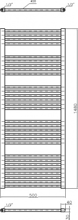 ����������������� ������������� Luxrad Regular 063968 148x50 L, �����, �������������� selmo smart programm � �������