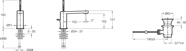  Jacob Delafon Composed E73158-TT  
