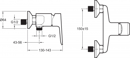 Jacob Delafon Oscar E29843-BL  