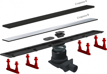 ������� ����� Pestan Confluo Frameless Line 950 black glass