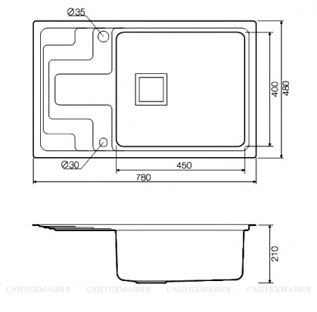   Omoikiri Mizu 71-1-R  