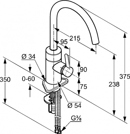  Kludi E-GO 422100575   