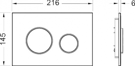 Комплект TECE Loop V04 К400600.WC1 кнопка белая Комплект TECE Loop V04 К400600.WC1 кнопка белая