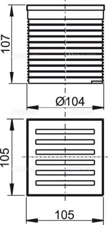    AlcaPlast ,  105 × 105  APV0700