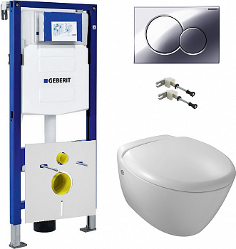 ��������  ������� ����������� ��� �������� Geberit Duofix UP320 111.300.00.5 + ������ ��������� Jacob Delafon Presquile E4440 + ������ ����� Geberit S