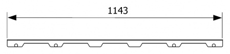 Решетка Tece TECEdrainline Steel II 6 012 82 120 см глянцевая Решетка Tece TECEdrainline Steel II 6 012 82 120 см глянцевая