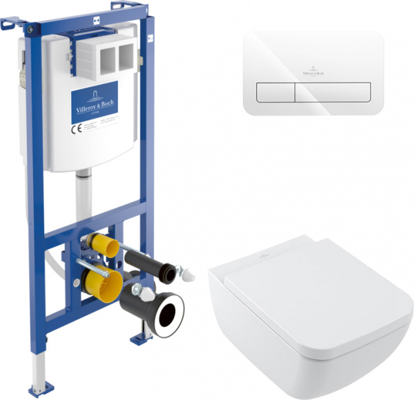     Villeroy & Boch Collaro 4626HS01 alpin,    +     Villeroy & Boch 92242700 +   Villeroy & Boch Viconnect 922400RE  