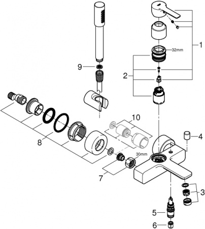  Grohe Lineare New 33850001    