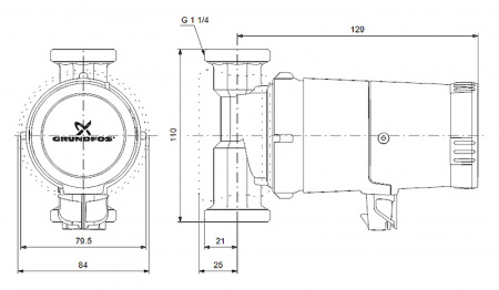 �������������� ����� Grundfos UP 20-14 BX 110