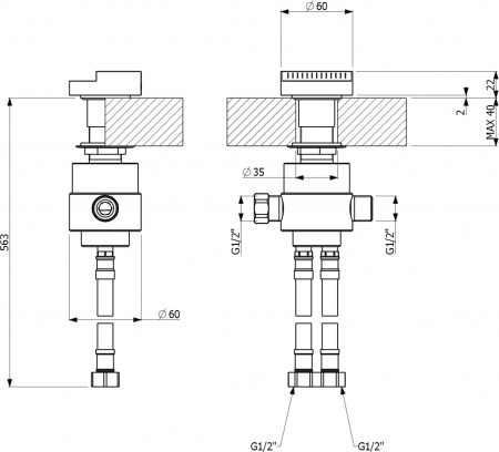  Villeroy & Boch Dawn TVT10651415361   