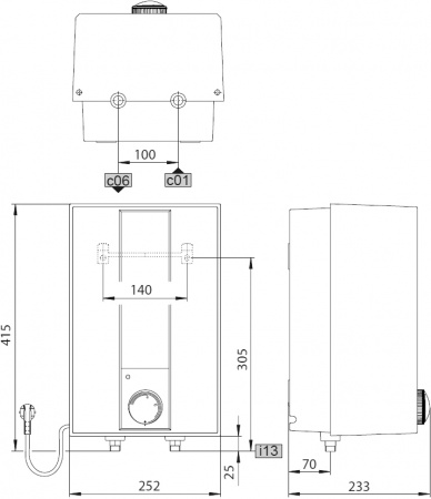  Stiebel Eltron ESH 5 O-N Trend + tap  