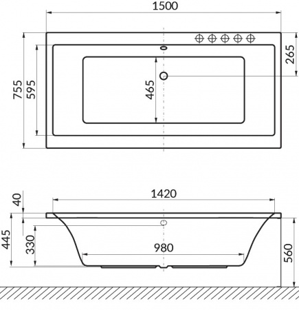   Excellent Pryzmat WAEX.PRY15.LINE 150x75