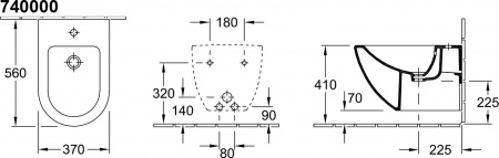 ���� ��������� Villeroy & Boch Subway 7400 0001 alpin