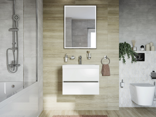 �������� ������ ��������� Aquanet Betto 2.0 W rimless + ������� ����������� ��� �������� Geberit Duofix 458.133.21.1 � ������� �����