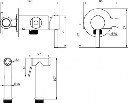 �������� ������ ��������� STWORKI Merlingen MWH48 + ������� ����������� ��� �������� Ideal Standard Prosys Frame + ������ ����� + ������������� ��� STWORKI by Damixa ��������� HFHS52000 �� ����������, � ���������� ������, ����