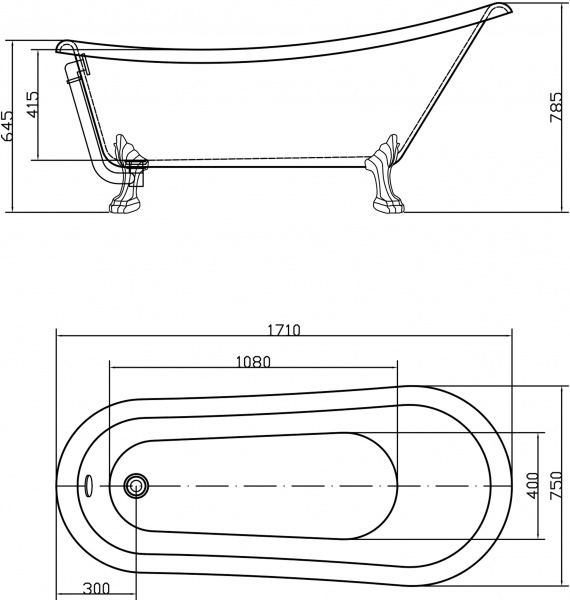   Swedbe Vita 8819CH 170x75