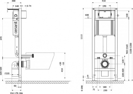 �������� Cersanit City CO DPL EO slim + ����������� AQUA SMART M40 + ������ PILOT ������ �����