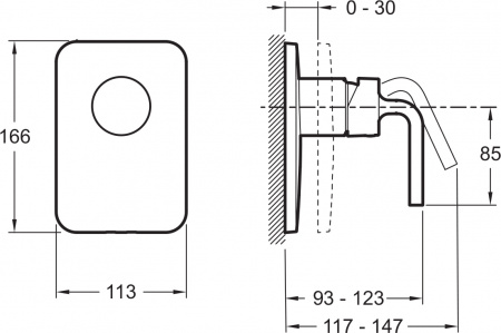  Jacob Delafon Purist E98709-CP  