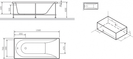   AM.PM Spirit V2.0 150x70,  