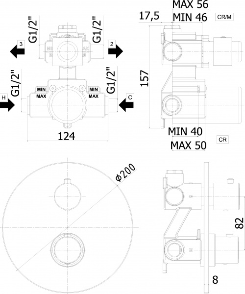  Paffoni Light LIQ018NO   ,    