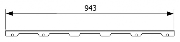  Tece TECEdrainline Steel II 6 010 83 100  