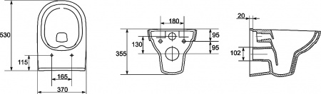 �������� ������ ��������� STWORKI ��������� Clean On DPL EO slim ������������ + ������� ����������� ��� �������� Ideal Standard W3710AA 4 � 1