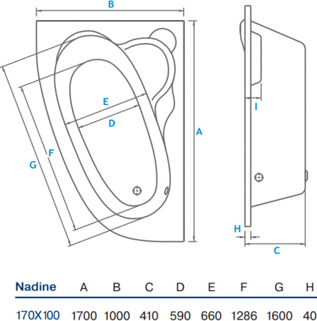   Koller Pool Nadine 170x100 L