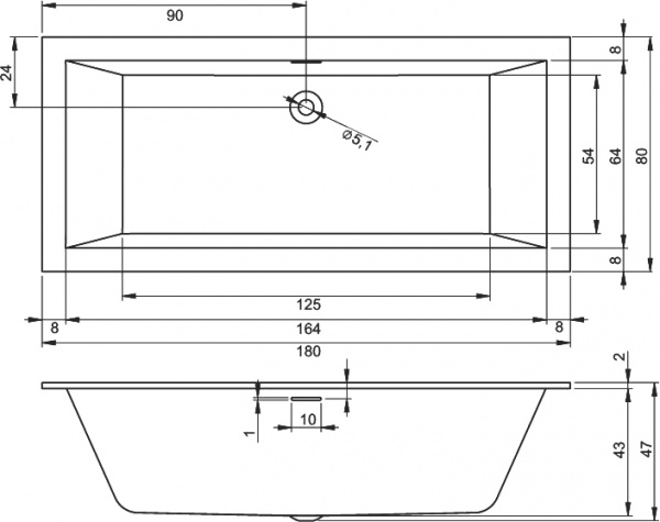   Riho Rething Cubic 18080