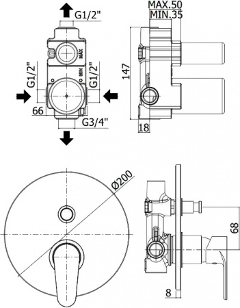  Paffoni Green GR015CR   ,    
