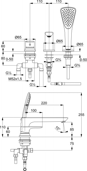  Kludi Ameo 414470575   
