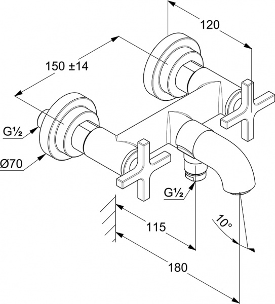  Kludi Nova Fonte Classic 205400520    