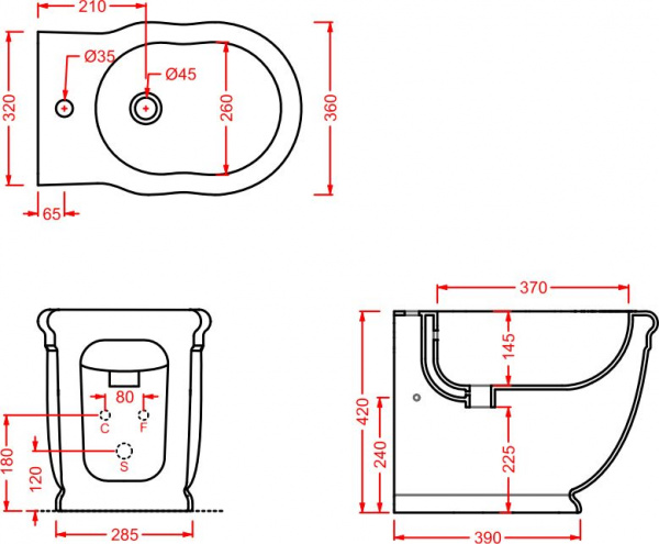   ArtCeram Hermitage HEB001 