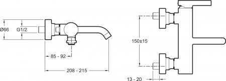  Jacob Delafon Stillness E12778-4-CP   