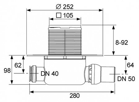    Tece TECEdrainpoint S 120